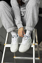 Жіночі кросівки New balance 550 White Нью Беланс 550 білі шкіряні повсякденні демісезон, фото 4