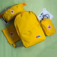 Рюкзак повседневный Fjällräven Kånken жёлтого цвета размер 40х27х16 см