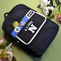 Школьный рюкзак "Love" Цвет: Черный. Размер: 30х43х16 см