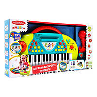 Toys Детское игровое пианино LML7710(Turquoise) с микрофоном