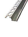 Профіль для плитки ТІС АПЗР-с27 перехідний 10*8 мм 2,7 м срібло., фото 3