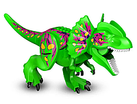 Большие динозавры - Дилофозавр зеленый (для LEGO/лего динозавры)