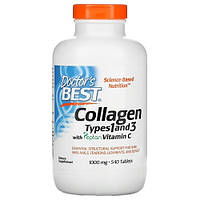 Doctor's Best Collagen Types 1 and 3 with Vitamin C 1,000 mg 540 таблеток HS