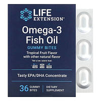 Life Extension Omega-3 Fish Oil Gummy Bites 36 жувальних таблеток HS