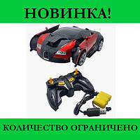 Машинка Трансформер Bugatti Robot Car Size 18 Красная! Скидка