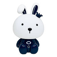 Toys Ночник детский "Зайка с короной" MGZ-1405(Blue) сетевой, питание от USB