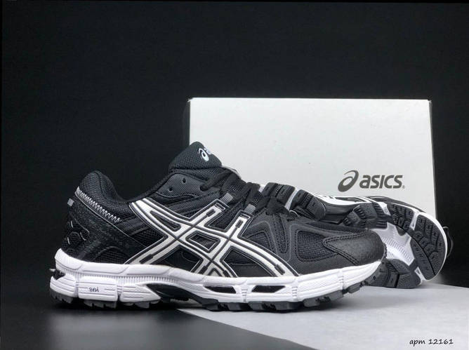 Мужские женские кроссовки Asics Gel-Kahana 8 Black White Обувь Асикс ...