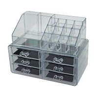 Акриловый органайзер для косметики Cosmetic Storage Box 6 Drawers, Elite