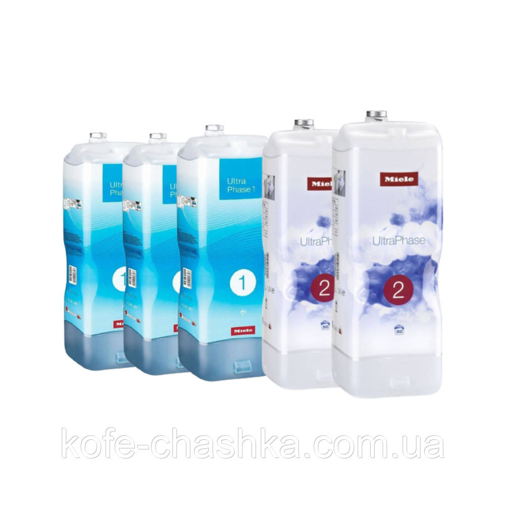 Засіб для прання білизни Miele UltraPhase1 та Miele UltraPhase2 (Двокомпонентний миючий засіб Miele 5шт.)