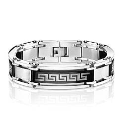 Чоловічий браслет з орнаментом "Меандр"