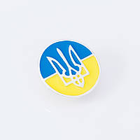 Серебряный значок Флаг Украины (9511)