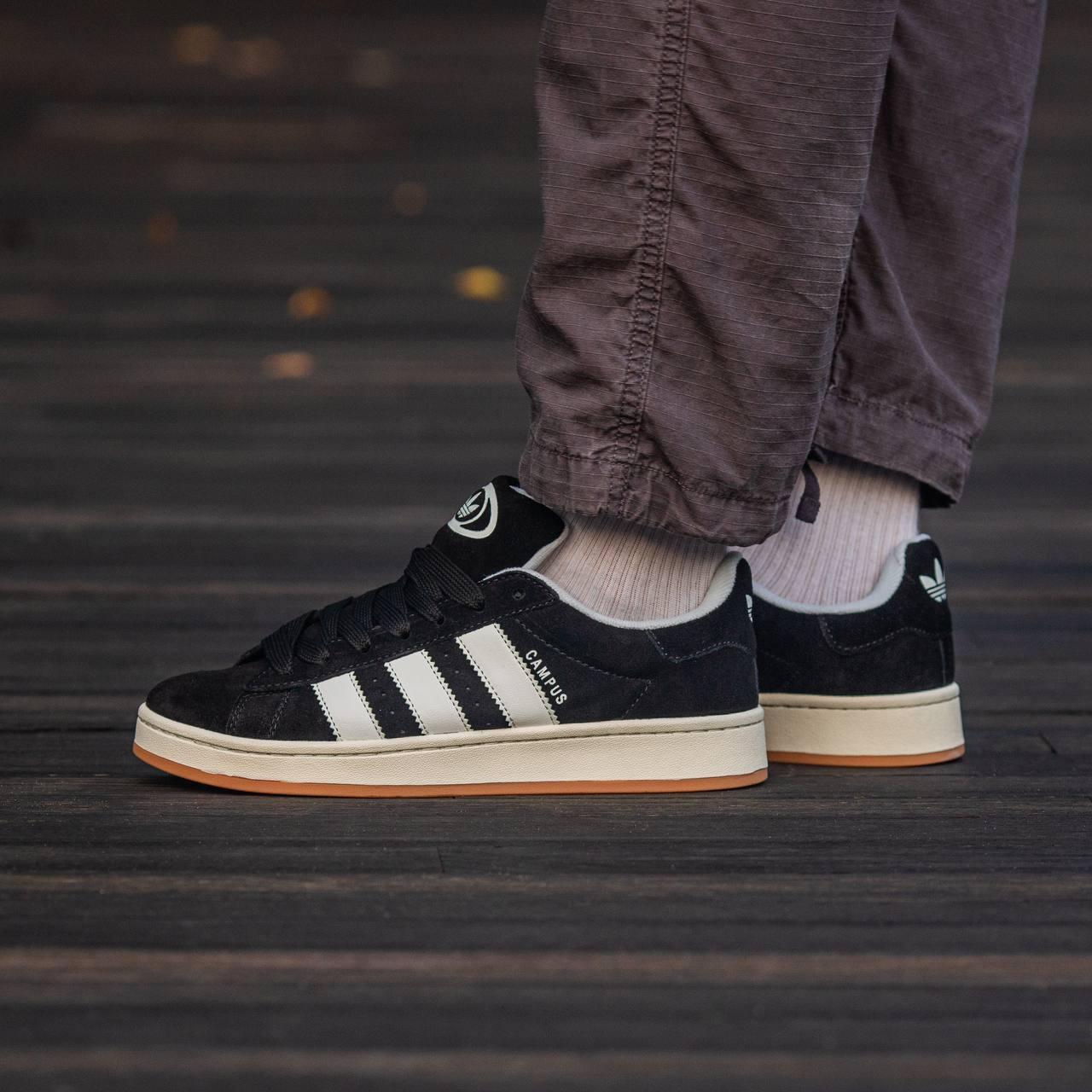 Кросівки Adidas Campus 00s Black White / Адідас Кампус 00