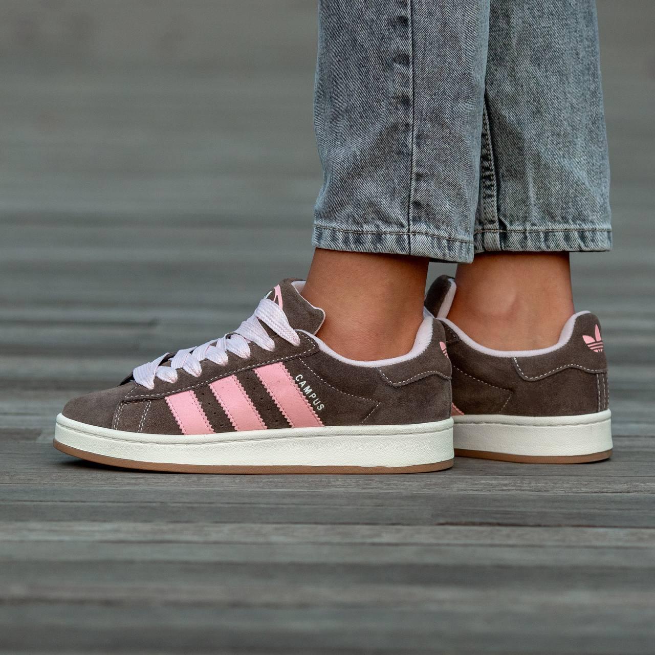 Жіночі Кросівки Adidas Campus 00s Brown Pink / Адідас Кампус 00