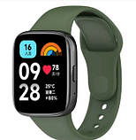 Силіконовий ремінець для Redmi Watch 3 Active / Redmi Watch 3 Lite (Green), фото 2