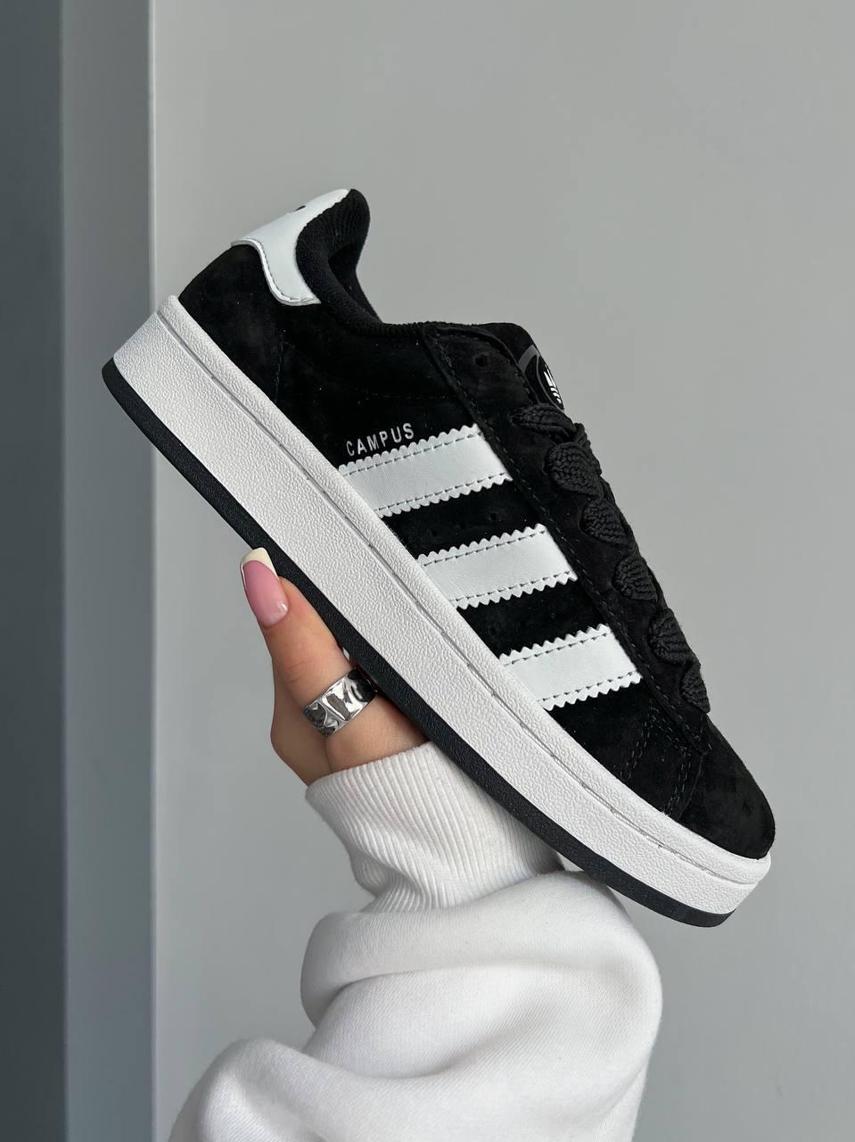 Жіночі Кросівки Adidas Campus 00s Black White / Адідас Кампус 00