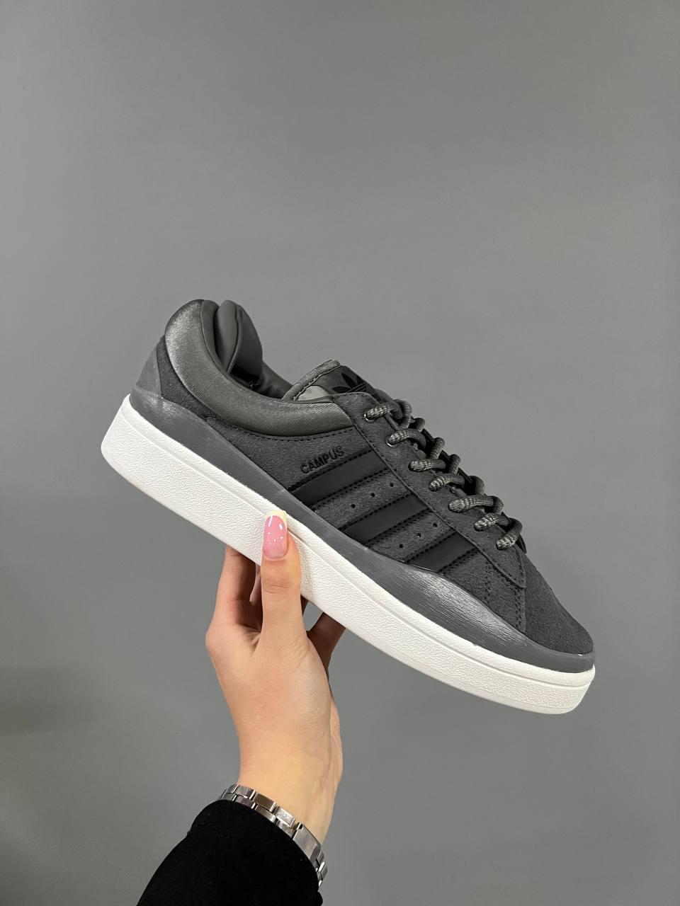 Чоловічі Кросівки Adidas Campus x Bad Bunny Grey / Адідас Кампус Бед Банні
