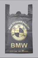 Пакет майка БМВ 44*75(черн) Премиум (50шт/уп)