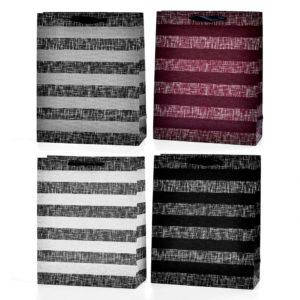 Пакет подарунковий паперовий M "Striped" 26*32*10см., R90884-M