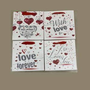 Пакет подарунковий паперовий M "With Love" 32*26*12см., R91305-M