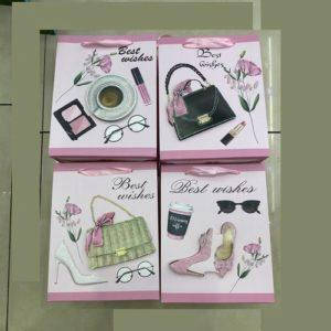 Пакет подарунковий паперовий M "Best wishes 3D" 26*32*10см., R91193-M