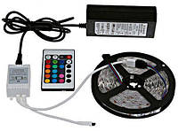 Светодиодная лента Комплект влагозащищенная с контроллером, пульт и бп 5050 SMD RGB 60/1m, Elite