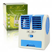 Мини кондиционер увлажнитель Conditioning Air Cooler Mini Fan голубой, Elite