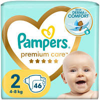 Подгузники Pampers Premium Care Размер 2 (4-8 кг) 46 шт (8001841104799) - Топ Продаж!