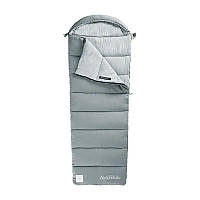 Спальный мешок с капюшоном -13/+1/+6 °C 220/80 см Naturehike M300 NH20MSD02, левый, серый