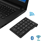 Безпровідна Bluetooth цифрова клавіатура / Numpad, фото 3