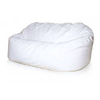 Купить бескаркасный диван из водоотталкивающей ткани белого цвета