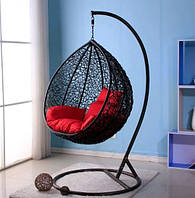 Купить подвесное садовое кресло кокон шар из ротанга для дачи