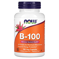 Now foods B-100 100 капсул, now в-100 витамины группы В