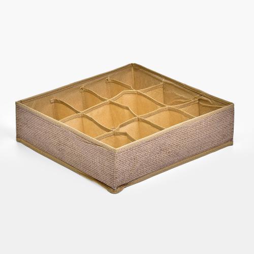 Коробка-органайзер для зберігання білизни 12відд 30*30*10см R89761, фото 1