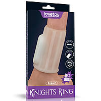 Насадка на член Vibrating Ridge Knights Ring White