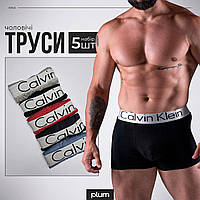 Мужские трусы M-3XL кельвин боксеры из хлопка CALVIN KLEIN, комплект 5 штук