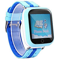 Детские умные часы с GPS Smart baby watch Q750 Blue, смарт часы-телефон c сенсорным экраном ZV-455 и играми