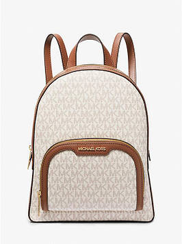 Жіночий рюкзак MICHAEL KORS Jaycee Medium Logo Backpack (ванільний) ОРИГІНАЛ