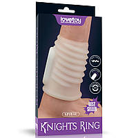 Насадка на член Vibrating Spiral Knights Ring White