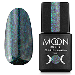 Топ для нігтів з шимером Moon Full Shimmer Top №1027, 8 мл