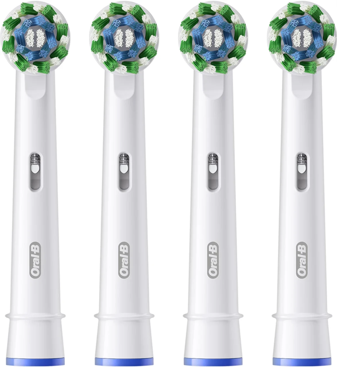 Насадки для зубной щетки Oral-B Braun PRO Cross Action (4 шт), белые - фото 2 - id-p2031839056