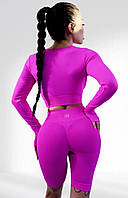 Костюм для фитнеса женский LILAFIT комплект шорты и топ розовый M (LFT000016)