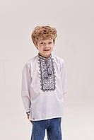 Вышиванка для мальчика "Марьян", детская вышитая рубашка с длинным рукавом