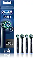 Насадки для зубной щетки, Oral-B Braun PRO Cross Action (4 шт), черные