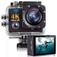 DVR SPORT Экшн камера с пультом S3R remote Wi Fi waterprof 4K, Камера спортивная, Экшн видеокамера, Elite