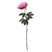 Искусственный цветок пион 95 см темно-розовый