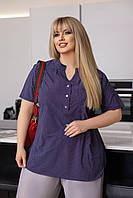 Женская блузка стильная софт-котон 52; 54; 56; 58 "ASTRA" от прямого поставщика