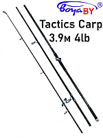 Карповое удилище Boya By Tactics Carp 3.9м 4lb (кольцо 50мм) штекерное, 3 секции