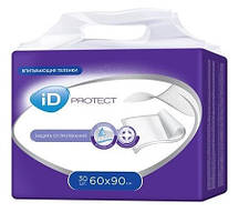 Одноразові гігієнічні пелюшки iD Expert Protect Plus 90x60 см. 30 шт