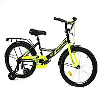 Детский велосипед двухколесный "CORSO" MAXIS CL-20771(колеса-20", ручной тормоз, родительская ручка) Жовтий