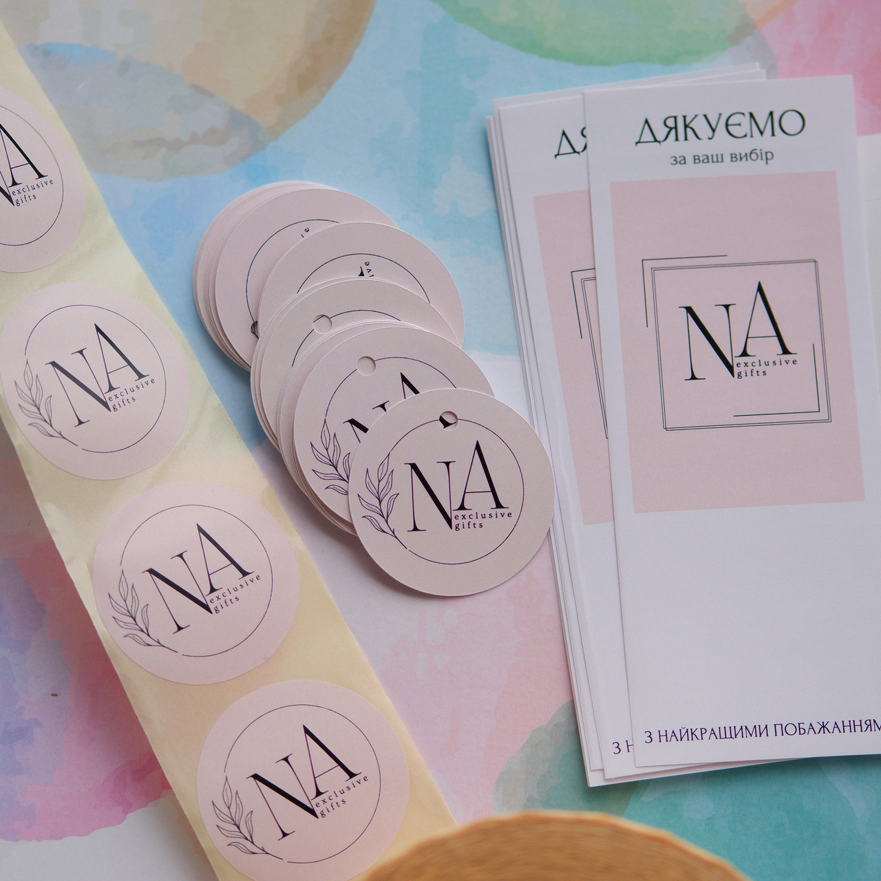 Бірки картонні коло 50мм, фото 1